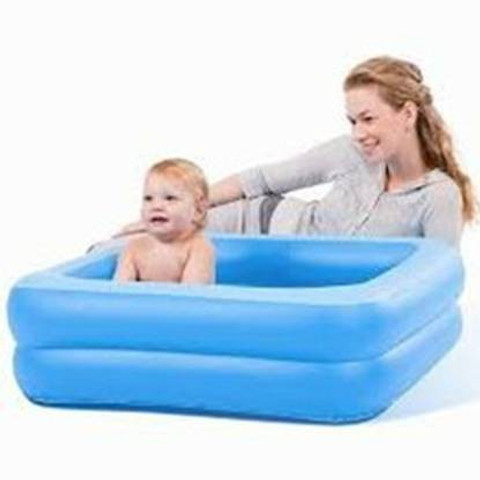FurShine Baby Swimming Pool Bath Tub, Fit Inflatable (Blue, 3FT, Foldable)