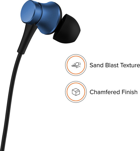 Mi Earphones with Mic, Ultra Deep Bass Metal Sound Chamber Wired
