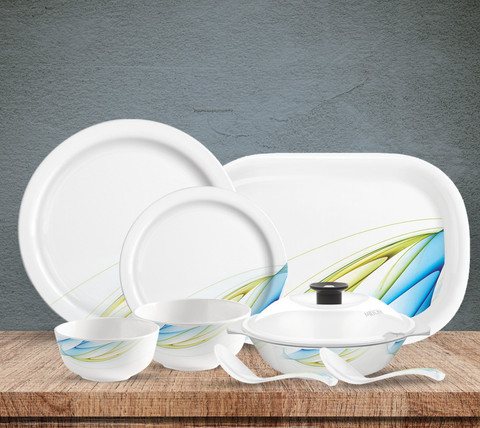 MILTON Pack of 31 Melamin Lissome Round Melamine Dinner Set Price