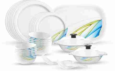 MILTON Pack of 31 Melamin Lissome Round Melamine Dinner Set