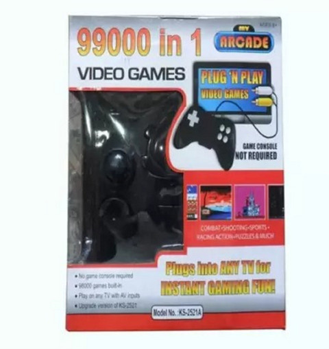 1 Video Game 99000 in 1 Pad Built in TV Game Single Player Direct