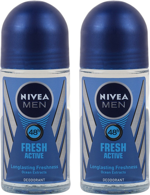 NIVEA Fresh Active 48 Hours Deodorant Roll-on For Men Price in
