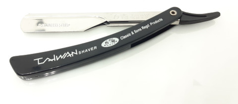 Black Barber Hair Straight Cut Throat Shaving Razor Barber Hair Salon