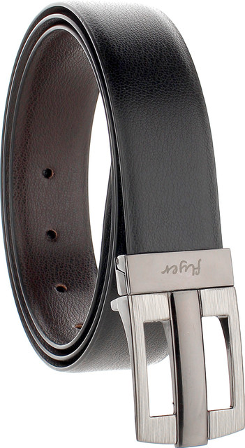 FLYER Men Formal, Casual, Evening, Party Black, Brown Artificial Leather  Reversible Belt