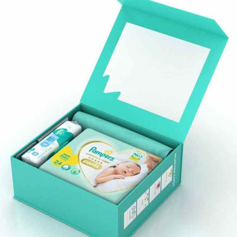 Pampers Premium Gift Box New Baby Cotton like soft Diapers with