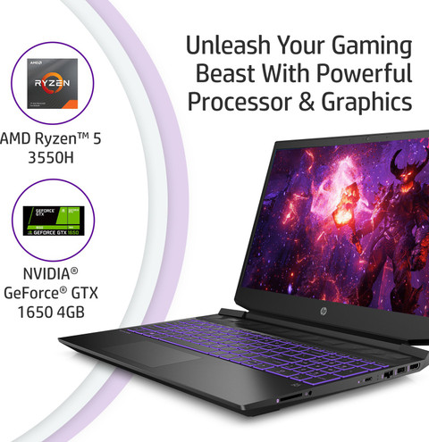 HP Pavilion Gaming AMD Ryzen Quad Core 3550H (8 GB/512 GB SSD