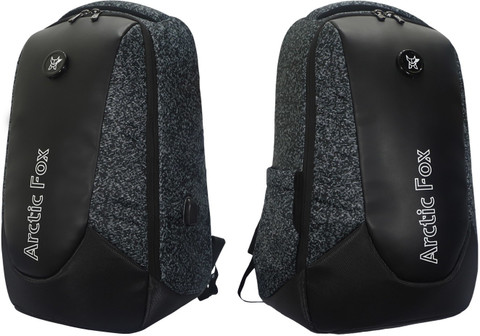 Arctic Fox Alarm Zipper System Anti-Theft Glitch Black 35 L Laptop