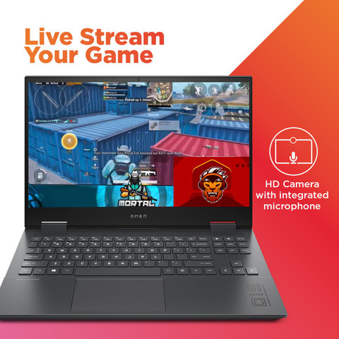 HP Omen AMD Ryzen Octa Core 4800H (8 GB/512 GB SSD/Windows 10 Home/4 GB  Graphics/NVIDIA GeForce GTX 1650 Ti) 15-en0004AX Gaming Laptop