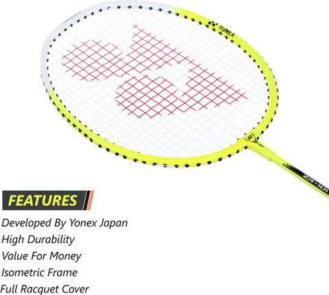 YONEX ZR101 Light Yellow Strung Badminton Racquet - Buy YONEX