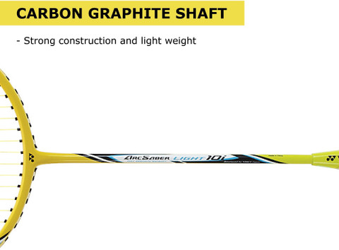 Yonex Arc Saber Light 10i Yellow Strung Badminton Racquet (Weight