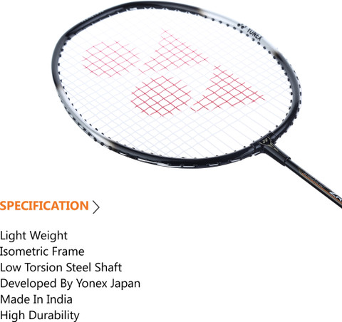 YONEX ZR 100 LIGHT Black, Grey Strung Badminton Racquet