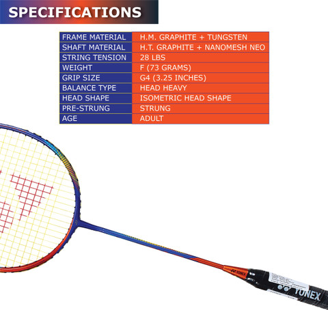 YONEX Astrox FB Blue, Orange Strung Badminton Racquet - Buy YONEX