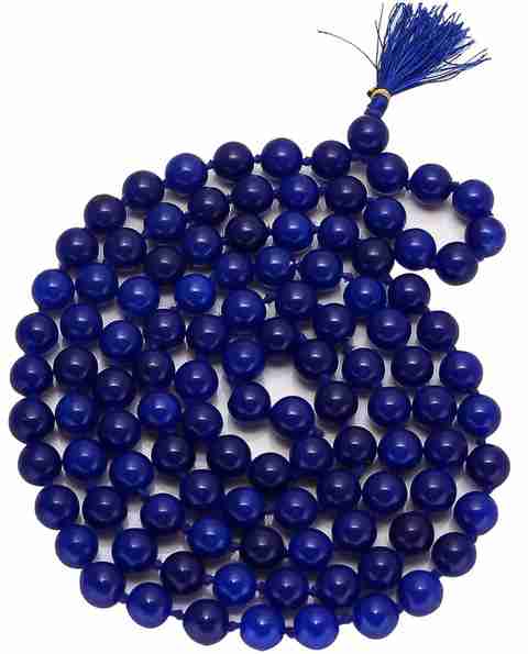 agate mala blue hakik