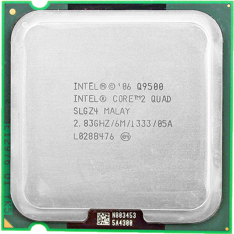 Intel Quad core Q9500 GHz Upto GHz LGA 775 Socket Cores  Threads MB Smart Cache Desktop Processor