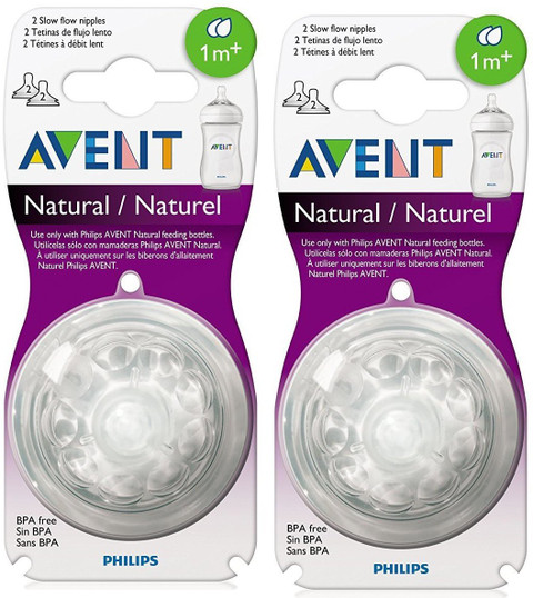Philips Avent Natural Nipple Combo 1m+ Slow Flow Nipple