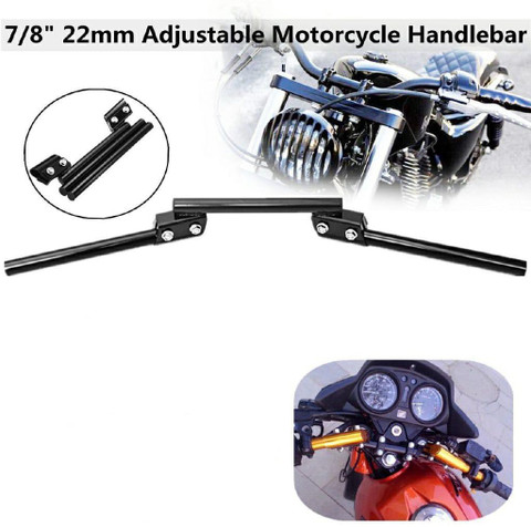 BIKER SHOPPEE MOTORCYCLE MODIFICATION HANDLE ALUMINUM HANDLBAR DRAG BAR  BIKE HANDLE Handle Bar