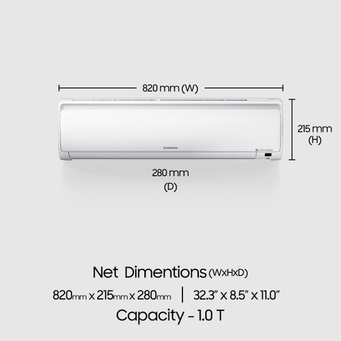Samsung Ton Star Split Inverter AC White