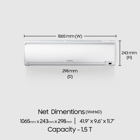 Samsung Ton Star Split Inverter AC White