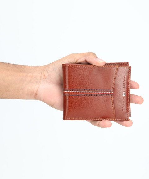 TOMMY HILFIGER Men Brown Genuine Leather Wallet Tan Price in