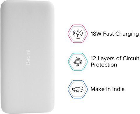 REDMI 20000 mAh 18 W Power Bank Price in India Buy REDMI 20000