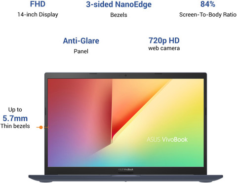 ASUS VivoBook 14 AMD Ryzen Hexa Core AMD R5-4500U (8 GB/512 GB  SSD/Windows 10 Home) M413IA-EK582T Thin and Light Laptop