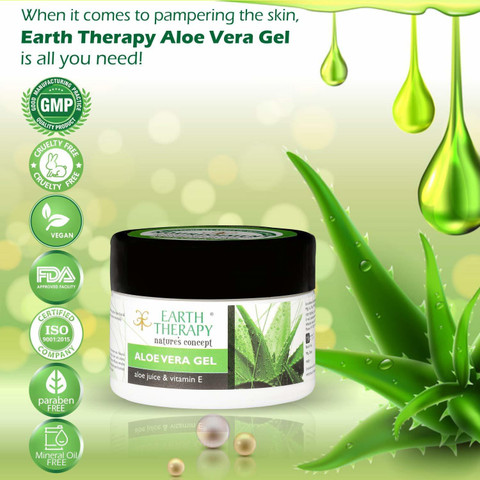 EARTH THERAPY Aloe Vera Gel Stretch Marks Scars Wrinkles Fine lines Anti  Ageing for extra moisturisation & nourishing for Women and Men Price in  India - Buy EARTH THERAPY Aloe Vera Gel