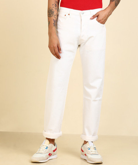 LEVI'S 501 Regular Men White Jeans - Main Image
