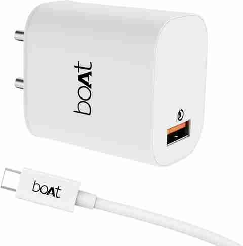 boAt 18W Power WCD QC3A Charger combo (Type C boAt