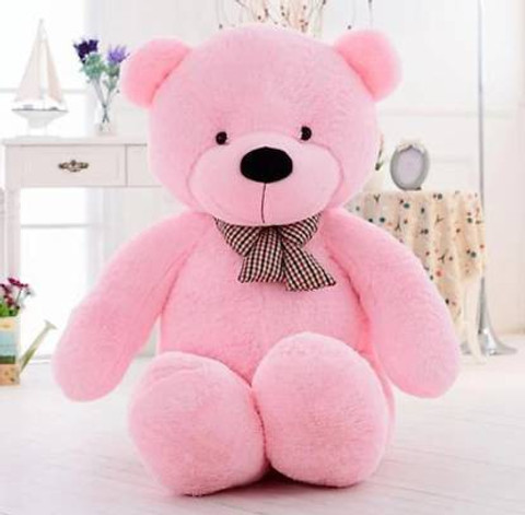 LittleBuoy Pink Teddy Bear feet Stuffed Animals Plush Toy Doll for  Girlfriend Children 90 cm
