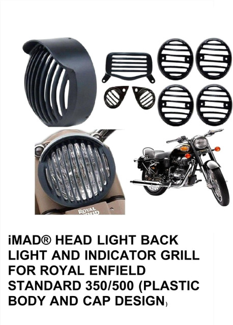 imad ROYAL ENFIELD STANDARD 350/500 GRILL Bike Headlight Grill