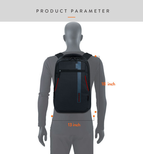 Lunar's Cantaloupe Pro Compartment College School Bag 33 L