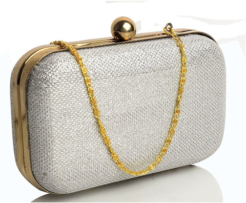 Rhinestone Purse Silver Clutch Amazon Trendy Luxury Wedding Party