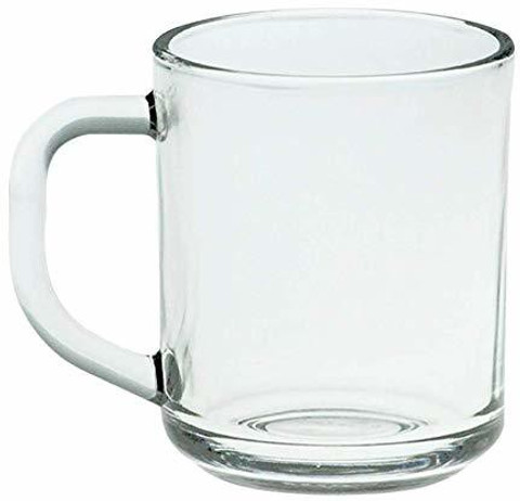 かっぷ JJ Shopobox Glass Cups ands - 6 Piece, Clear, 200ml Glass Coffee