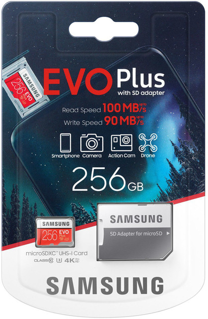 SAMSUNG MB-MC256HA/IN EVO Plus 256 GB SD Card Class 10 90 Mbps Memory Card  Compatible with Camera, Mobile