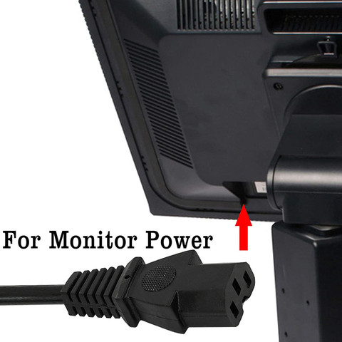 TERABYTE Power Cord 1.5 m 3 Pin PC Power Cable (Cord) for Desktop ...