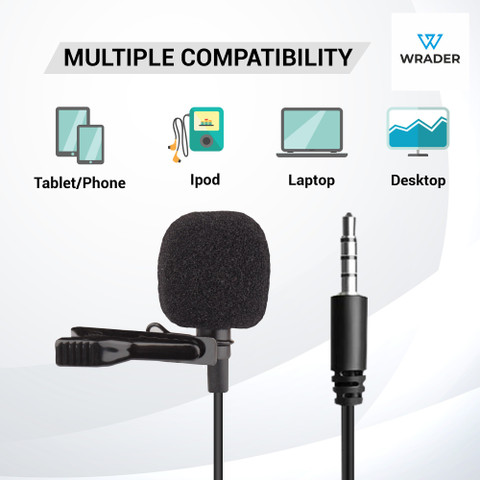 WRADER Professional Grade Mic for Voice Recording, TRS