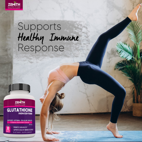 glutathione zenith Zenith Nutrition Nutrition Glutathione 250mg 30 Nos Lab tested Price in  India