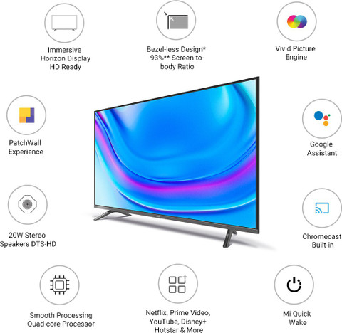 XIAOMI by Mi 4A Horizon Edition 80 cm (32 inch) HD Ready LED Smart
