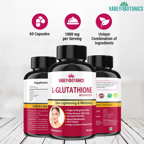 glutathione capsules for skin lightening Glutathione Capsule 60 Pcs, Protect Liver Health & Skin Care Capsules（1  Pack） main image 0