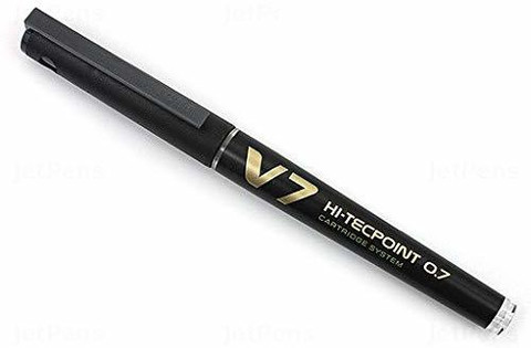 PILOT Hi tecpoint V7 Cartridge Pen (Black) Roller Ball Pen
