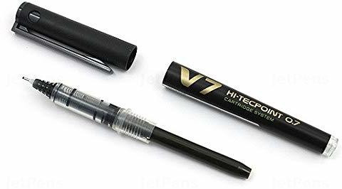 PILOT Hi tecpoint V7 Cartridge Pen (Black) Roller Ball Pen