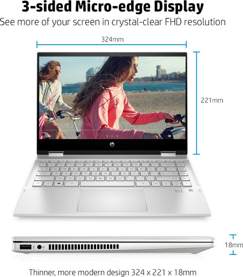 HP Pavilion x360 Intel Core i5 10th Gen 1035G1 (8 GB/512 GB SSD