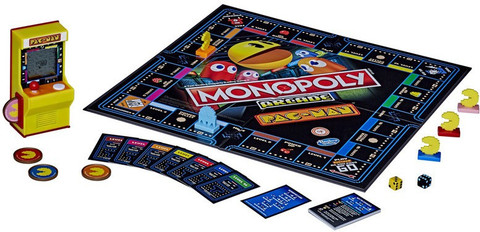Monopoly Arcade Pac-Man Game; Board Game for Kids Ages and Up; Includes  Banking and Arcade Unit Money Assets Board Game