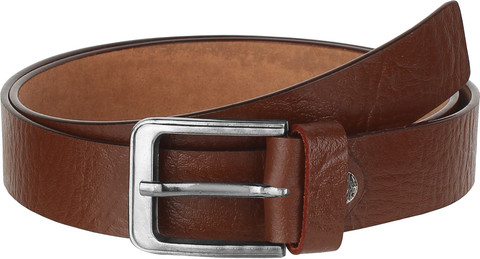 USL Men Casual Brown Genuine Leather Belt Brown Price in India