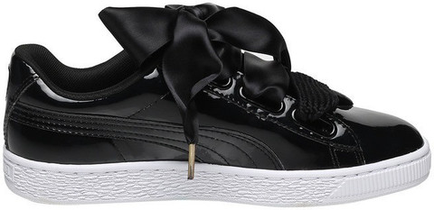 PUMA Basket Heart Patent Wn's Sneakers For Women Buy Puma Black