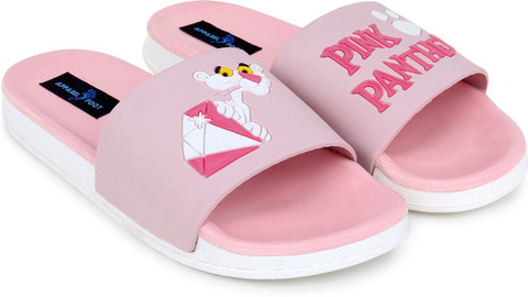 Apparel4Foot Women Flip flops for girls women Pink Panther Printed