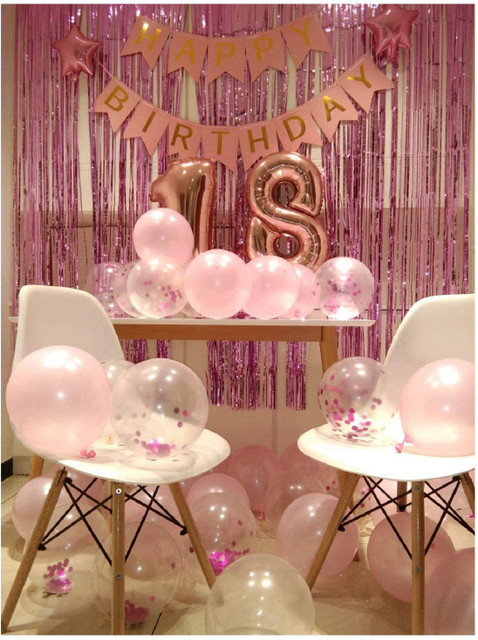 Balloon 18 Year Old Girl Birthday Balloons Decorative Balloon For