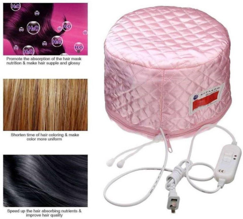 SHESH Head Spa Cap for Deep Conditioning and Oil Heats and Treatments Hair  Steamer ,Hair Beauty Nourishing Steamer Thermal Treatment Head Cap For Hair 