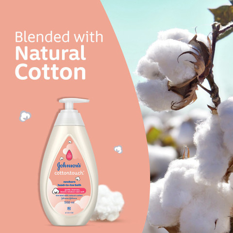 JOHNSON'S Cottontouch Anniversary Special Giftset, Combo Pack of  Cottontouch wash (100ml, Lotion (100ml), Oil (100ml), Cream (100gm), made  with