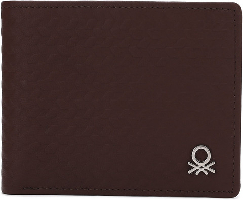 United Colors of Benetton Men Brown Genuine Leather Wallet 02B